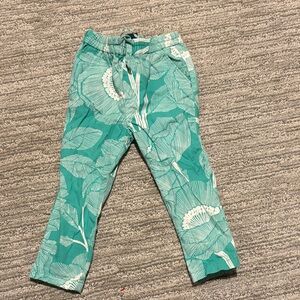 GAP Kids Green Floral Pants